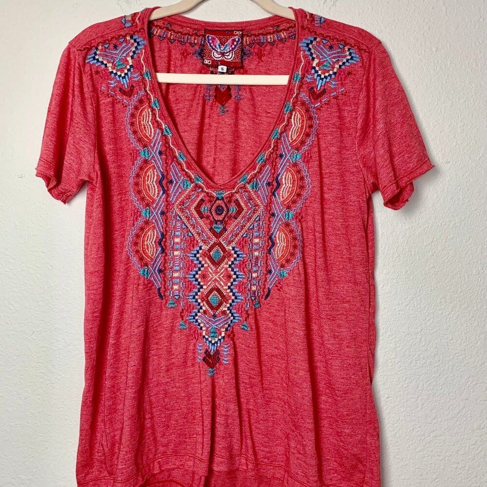 Johny Was Embroidered Everyday Tee